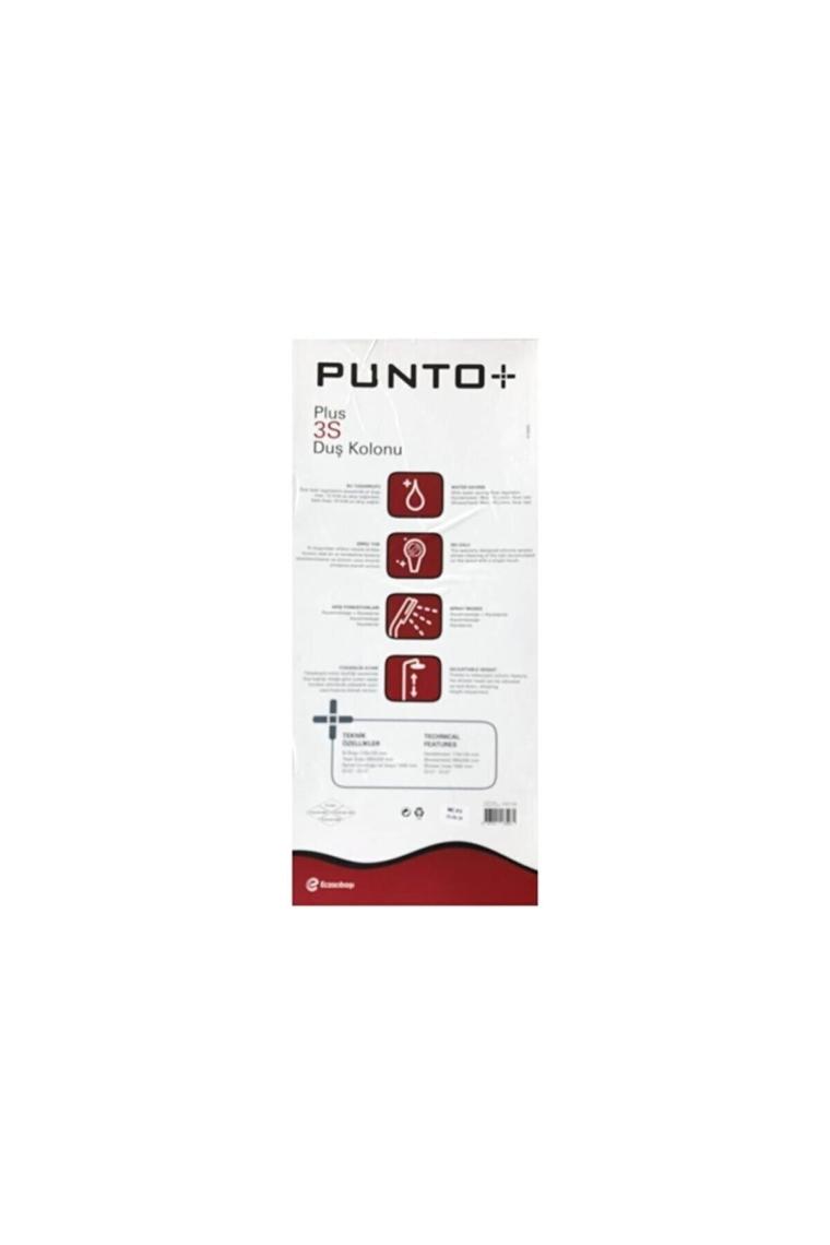 Punto Plus A45739 3S Kare Tepe Duş Kolonu