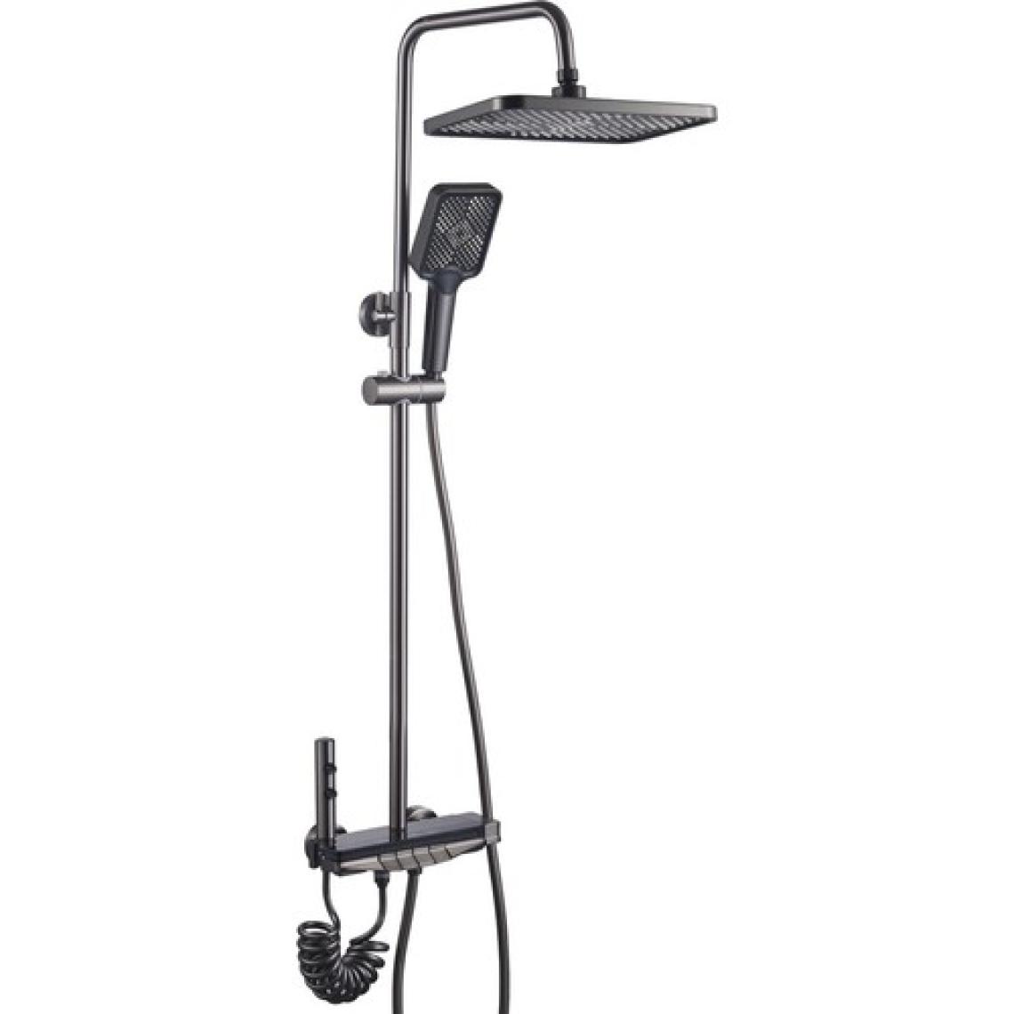 Oxy Aqua Dijital LED Göstergeli Piyano Akıllı Lüks Duş Seti Şelale ve Yağmur Tepe Duş Seti