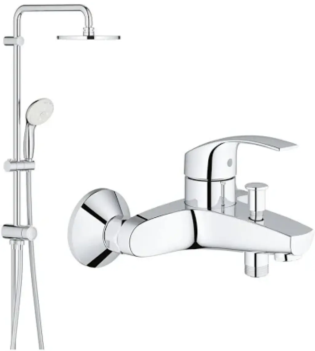 Grohe New Tempesta Sistem 200 Duvar Bağlantılı, Divertörlü Duş Sistemi - 27389002