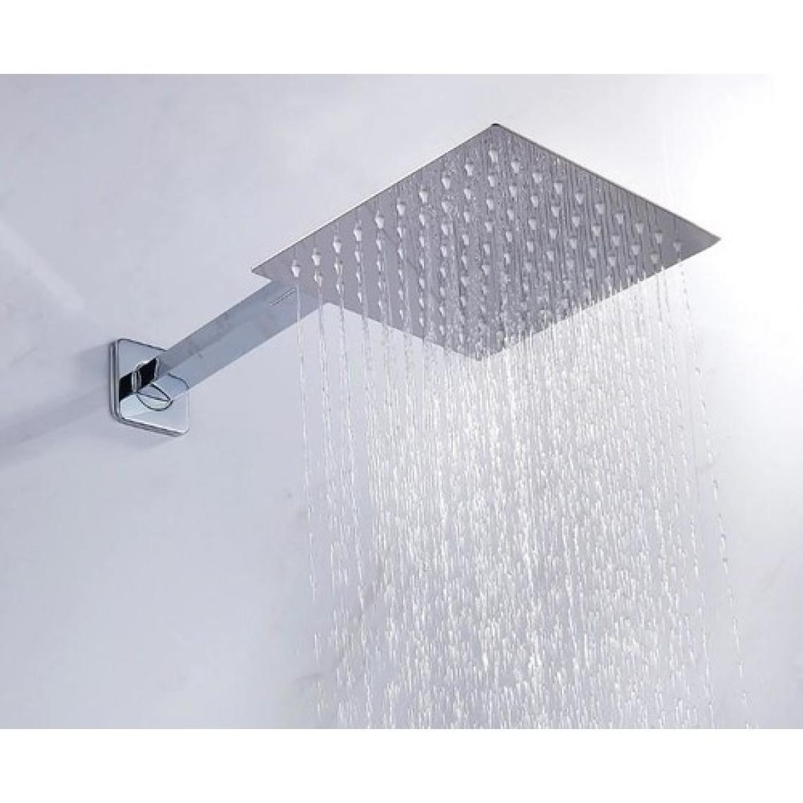T-May Banyo Sart Kare Tepe Duş Seti Başlığı 30X30 Paslanmaz Metal