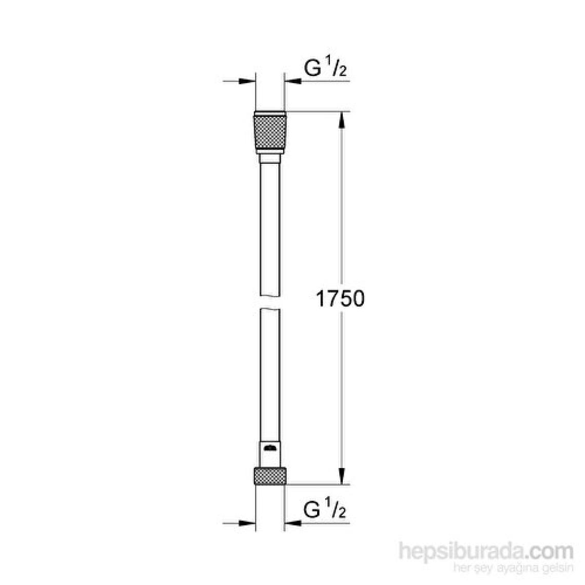 Grohe Relexa Silverfleks Spiral Hortum 175 cm - 28388000