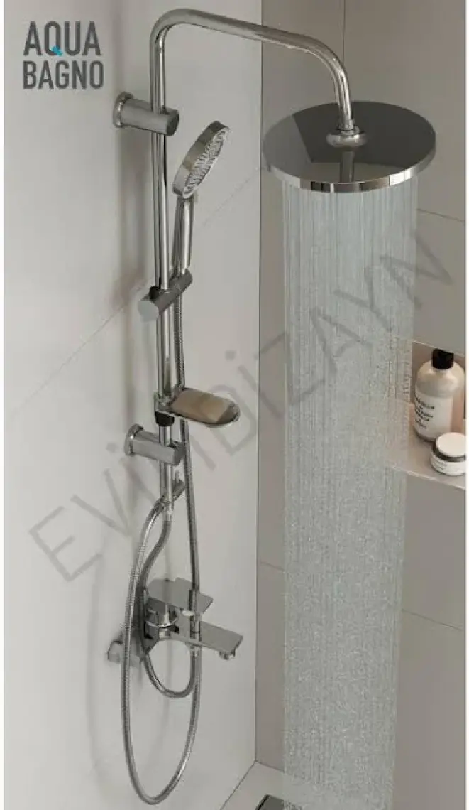 Aqua Bagno Largo - Tepe Robot Duşu Seti-Krom
