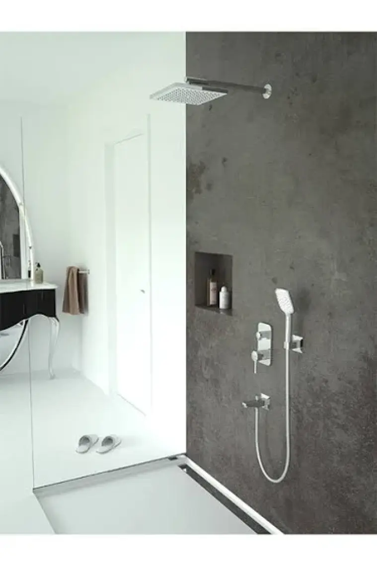 Teska Agora Ankastre iki Yönlü Banyo Bataryası Seti-Krom