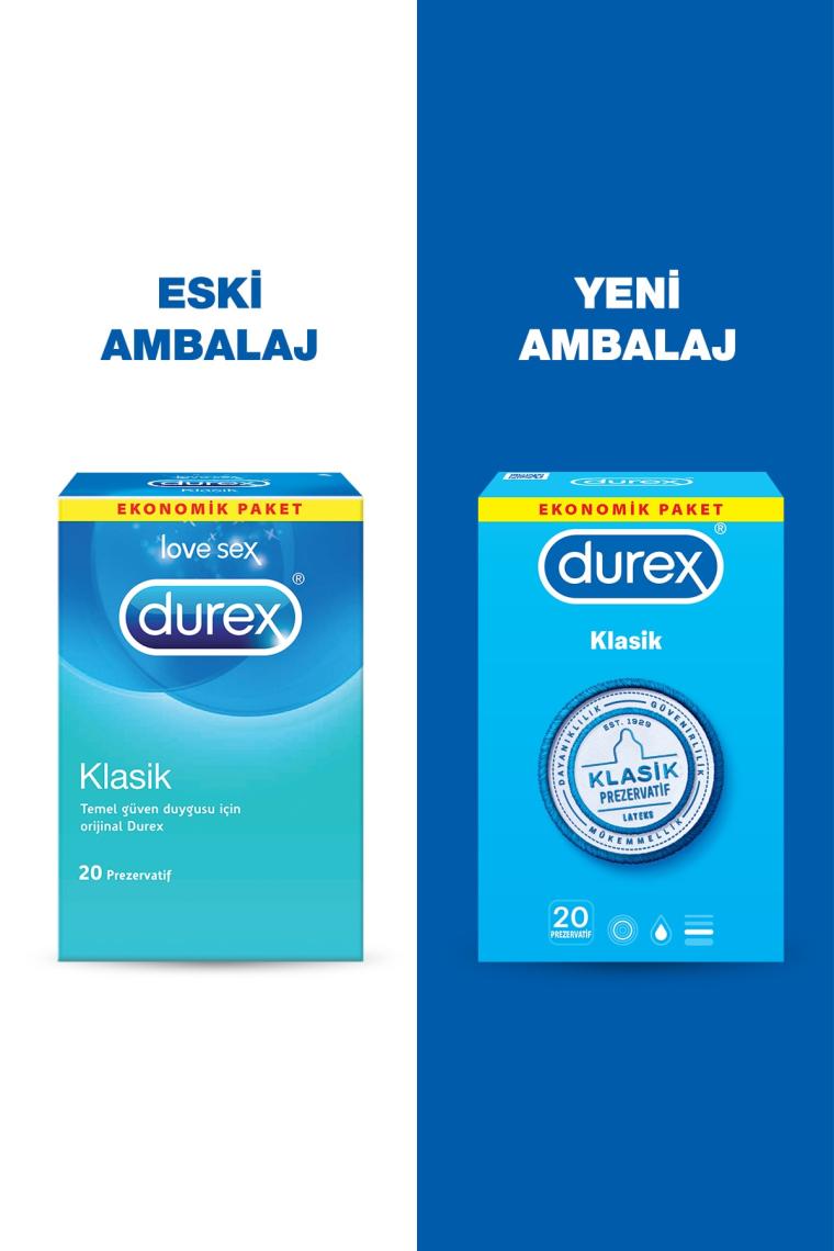 Durex Klasik 20'li Prezervatif