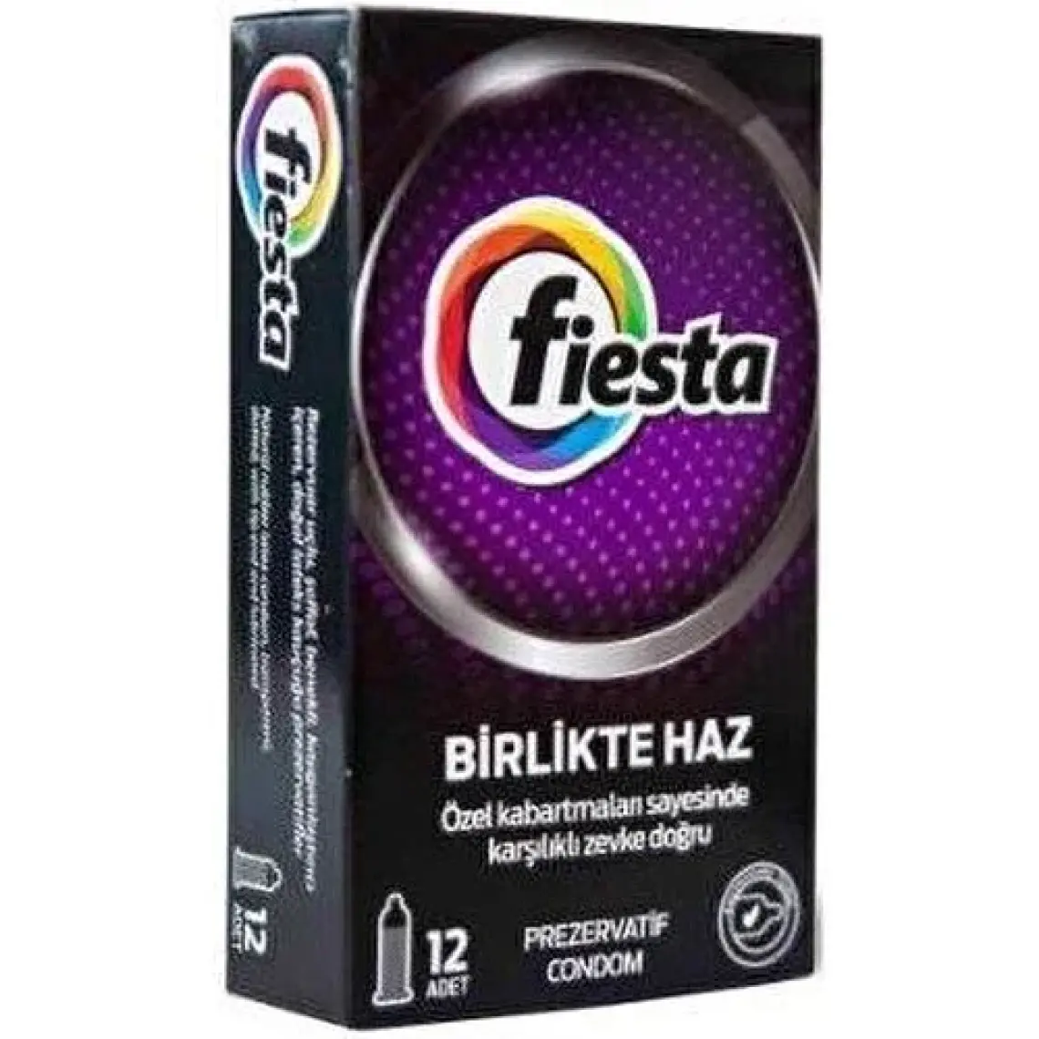 Fiesta Birlikte Haz 12 Adet Zevk Benekli Prezervatif