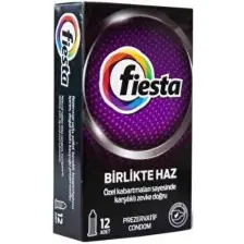 Fiesta Birlikte Haz 12 Adet Zevk Benekli Prezervatif