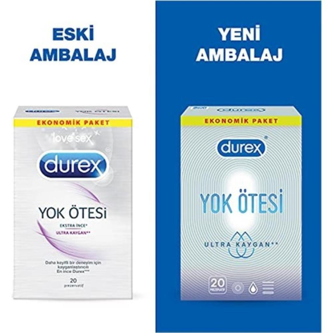 Durex Yok Ötesi Ultra Kaygan Prezervatif 40’lı