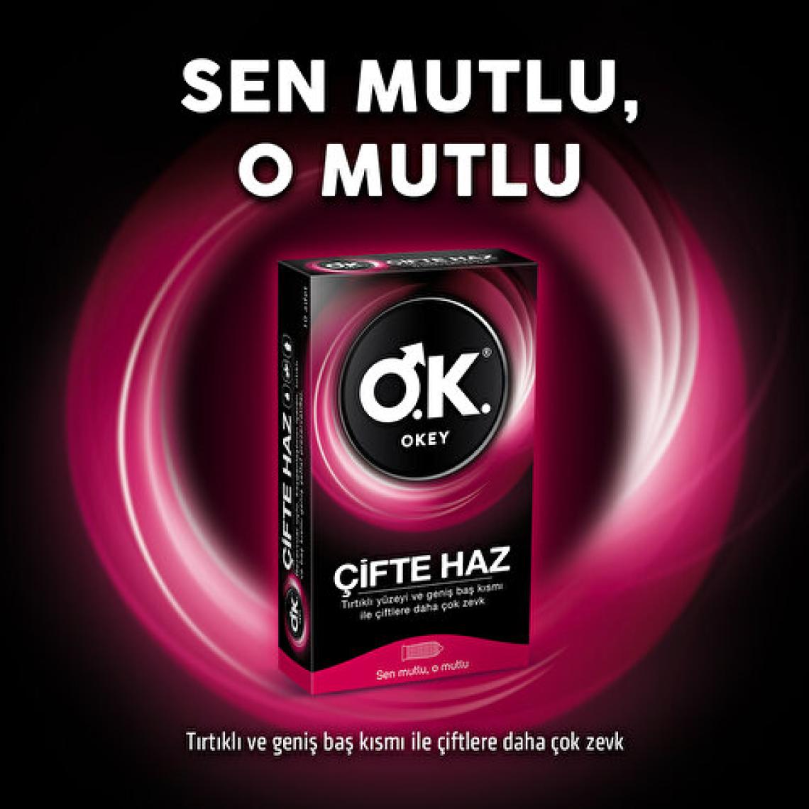 Okey Çifte Haz 10'lu Prezervatif