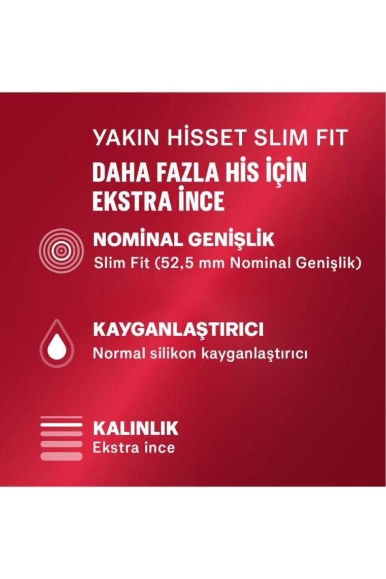 Yakın Hisset 16 Slim Fit Prezervatif
