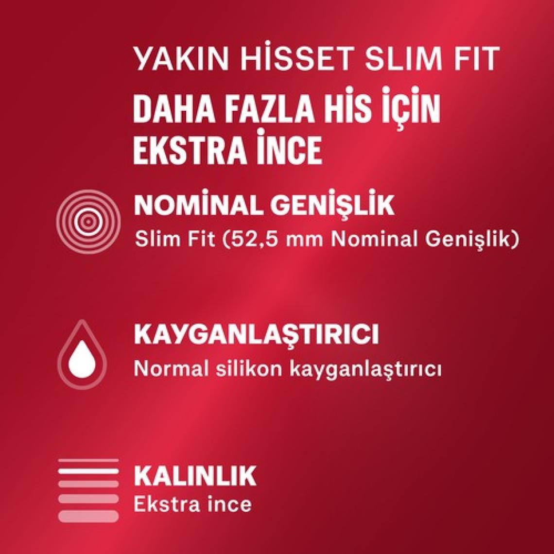 Durex Yakın Hisset 32 Slim Fit Prezervatif
