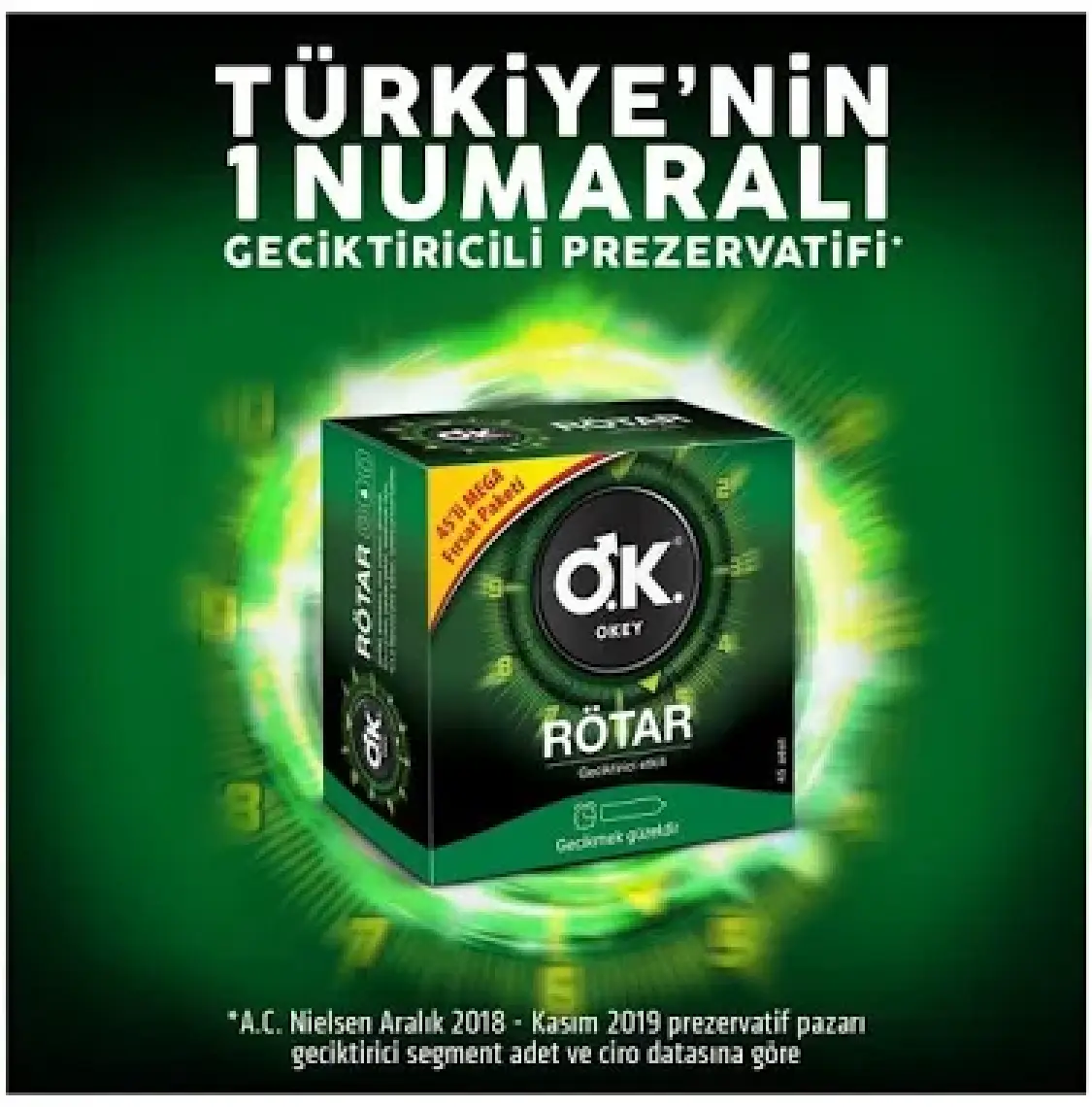 Okey Rötar 45'Li Prezervatif