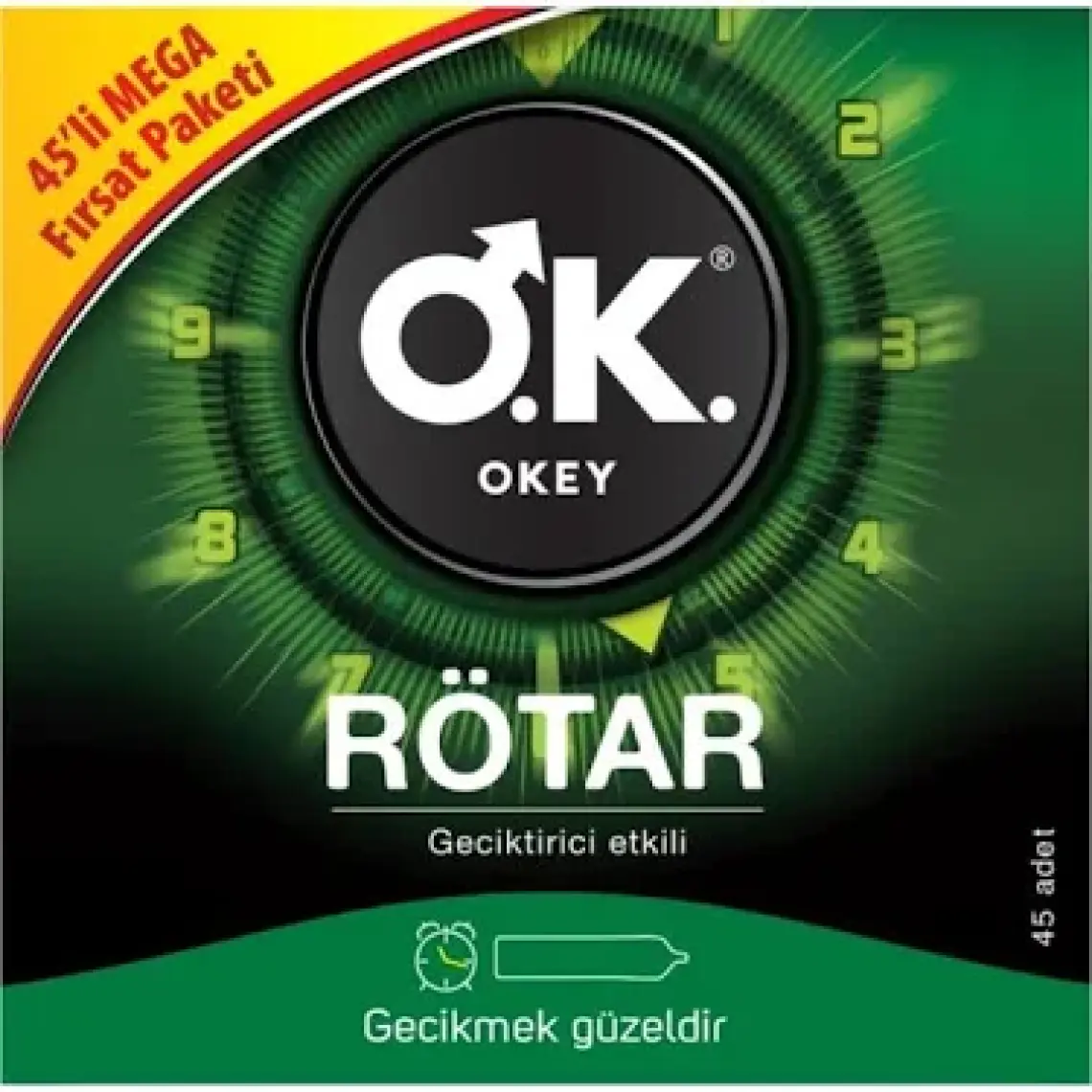 Okey Rötar 45'Li Prezervatif