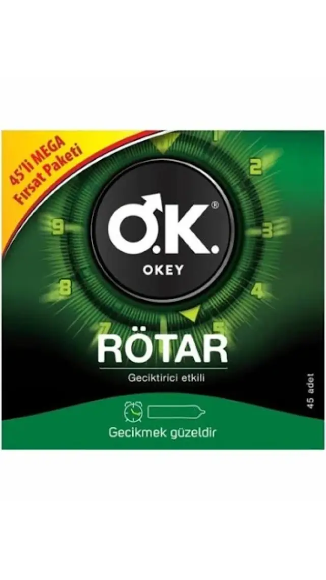 Okey Rötar 45'Li Prezervatif