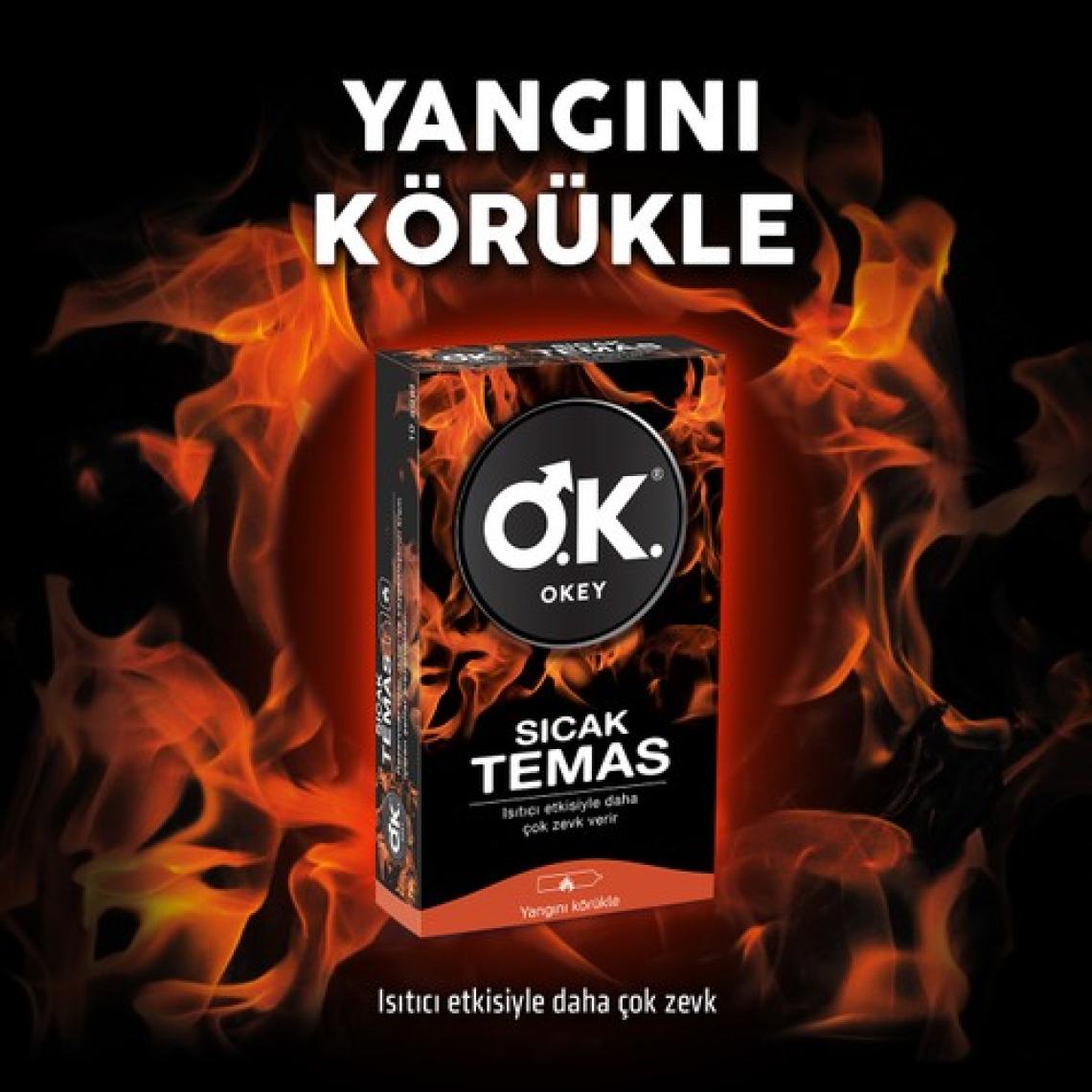 Okey Sıcak Temas Prezervatif 10'lu