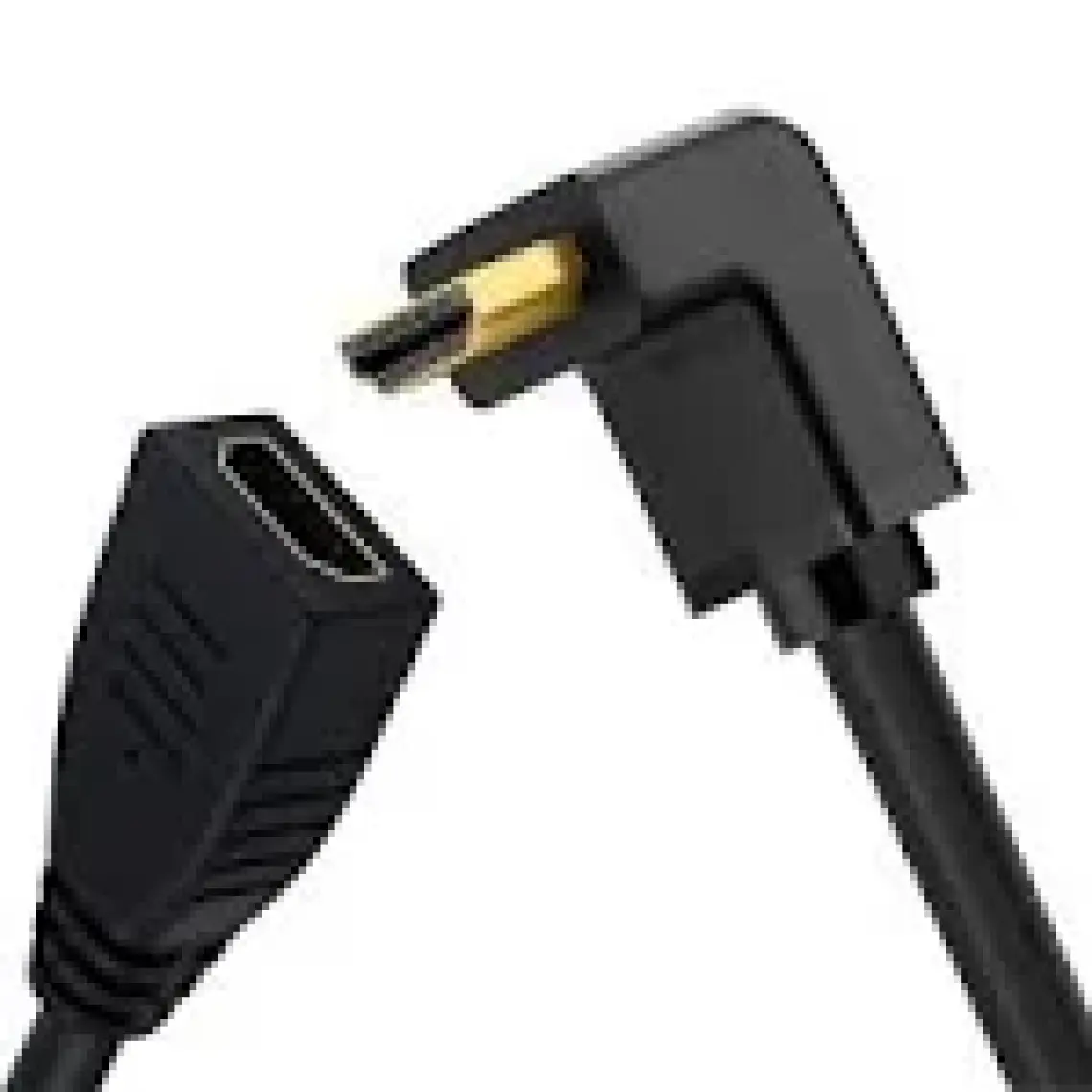 BK Teknoloji 90 Derece L Tipi Açılı HDMI Erkek-Dişi Uzatma Kablosu 50CM