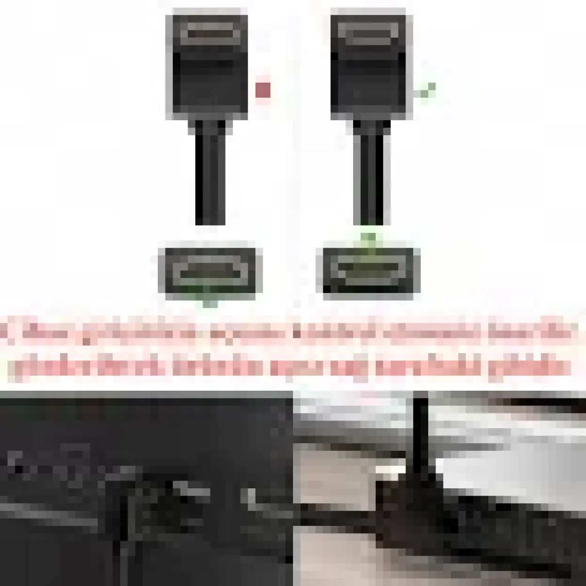 BK Teknoloji 90 Derece L Tipi Açılı HDMI Erkek-Dişi Uzatma Kablosu 50CM