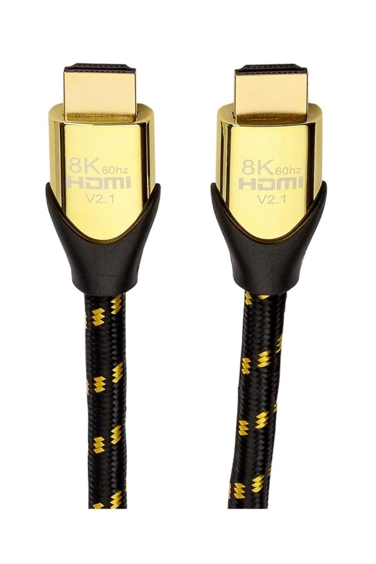 Gplus 8K60 4 Metre HDMI 2.1 48 Gbps 8k Ultra Hd Premium Sertifikalı 8k 60Hz 4320P 4K 120Hz 2160P 26 Awg D-Hdr Hdcp 2.3 Earc Destekli 48 Gbps Ultra Yüksek Çözünürlüklü HDMI 2.1 Görüntü Kablosu 8K6040