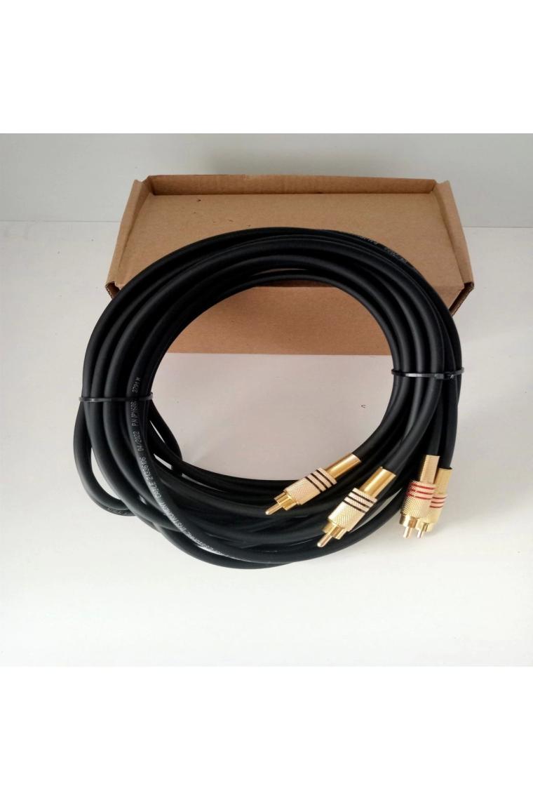 Emek Rca Kablosu 4 Metre %100 Bakır Rca Ses Aktarım Kablosu El Yapımı 4 Metre