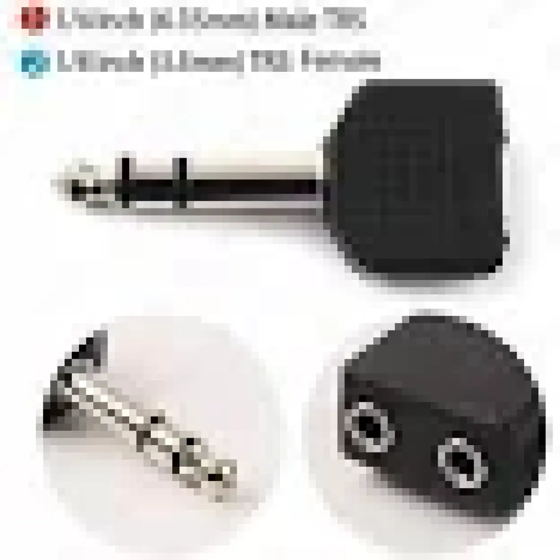 BK Teknoloji 6.35MM (1/4 Inç) Erkek To 2 x 3.5mm (1/8 Inç) Dişi Ses Adaptörü