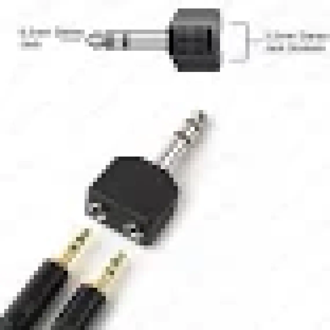 BK Teknoloji 6.35MM (1/4 Inç) Erkek To 2 x 3.5mm (1/8 Inç) Dişi Ses Adaptörü