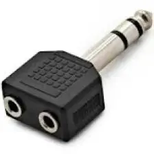 BK Teknoloji 6.35MM (1/4 Inç) Erkek To 2 x 3.5mm (1/8 Inç) Dişi Ses Adaptörü