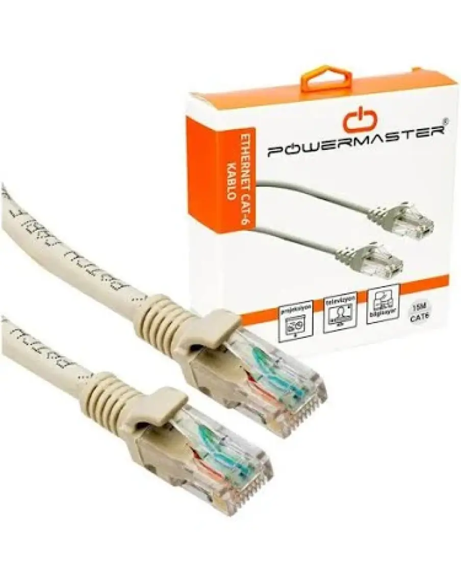 Powermaster Kablo.Cat6 15 Metre