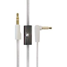 Monster Aux ve Kulaklık Kablosu Mikrofonlu (3.5mm Jak) - Gümüş