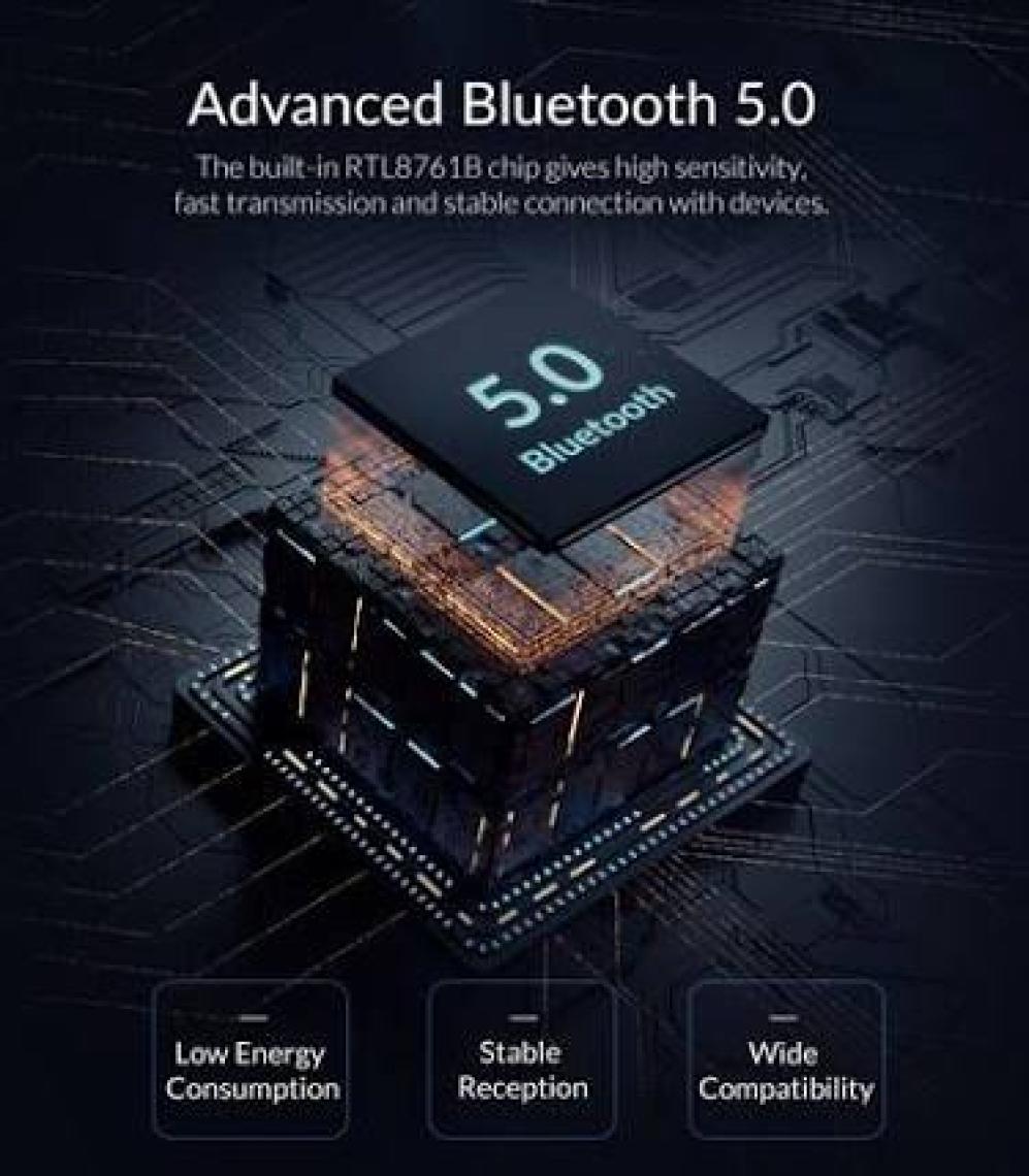 Orico USB Bluetooth V5.0 Kablosuz Dongle Adaptör, Alıcı Verici, BTA-508, Beyaz