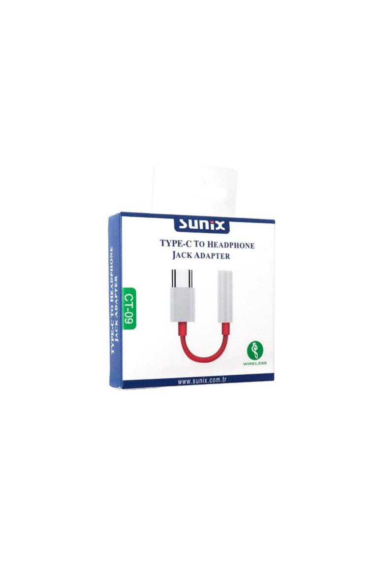 Sunix CT09 Type-C To 3.5mm Jack Kulaklık Çevirici Aux Dönüştürücü Adaptör