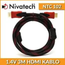 Nıvatech Hdmı Kablo Çelik Örgülü Full Hd