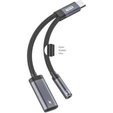Go-Des Go Des GD-UC312 Type-C To 3.5 mm Aux Kulaklık ve Şarj Dönüştürücü Ses Adaptörü