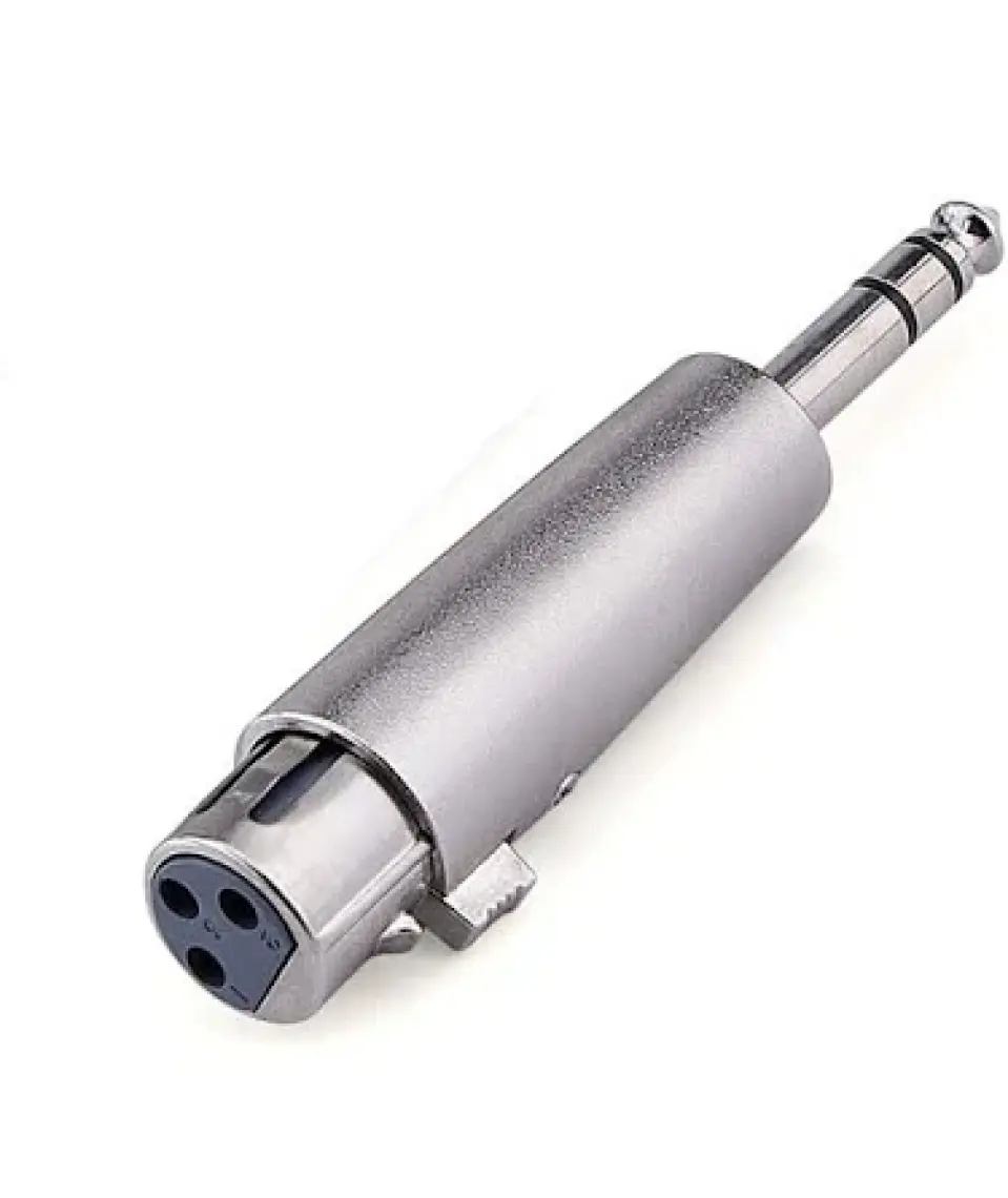 BK Teknoloji 3-Pin Xlr Dişi To 6.35MM Stereo Erkek Ses Kablosu Mikrofon Adaptörü