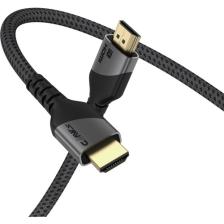 Claw's 8K UHD HDMI 2.1 48 Gbps / 24K Gold / Alüminyum Gövdeli 8K 60Hz-4K 120Hz-2K 240HZ-FHD 240Hz Destekli Premium HDMI Kablo(C-HP-B1)