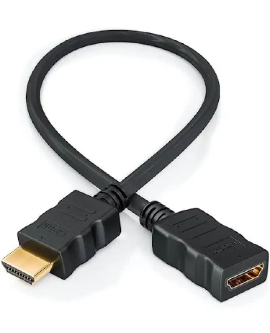 BK Teknoloji HDMI 1.4 Erkek-Dişi Kısa Uzatma Kablosu 3D Full Hd - 30CM
