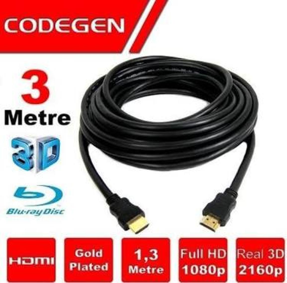 Codegen 3 Metre 1080p V 1.4B HDMI Kablo CPS30
