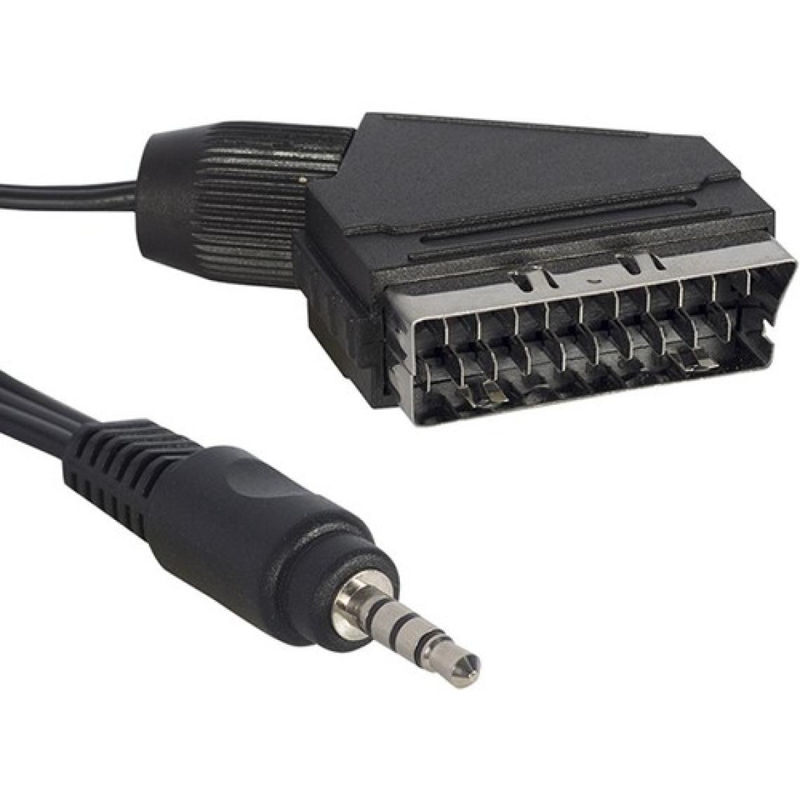 Ayt Uydu Alıcısı Av Kablo 3.5 mm Stereo Erkek Scart Kablo 1.2 Metre Kısa Jack Tivibu Için Scart 3.5mm Jack