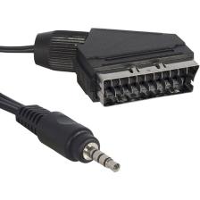 Ayt Uydu Alıcısı Av Kablo 3.5 mm Stereo Erkek Scart Kablo 1.2 Metre Kısa Jack Tivibu Için Scart 3.5mm Jack