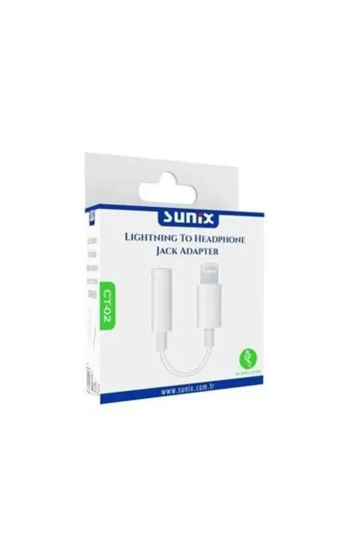 Sunix Apple iphone Kulaklık Çevirici Aux Aparat - 3.5mm Ios Aux - CT02