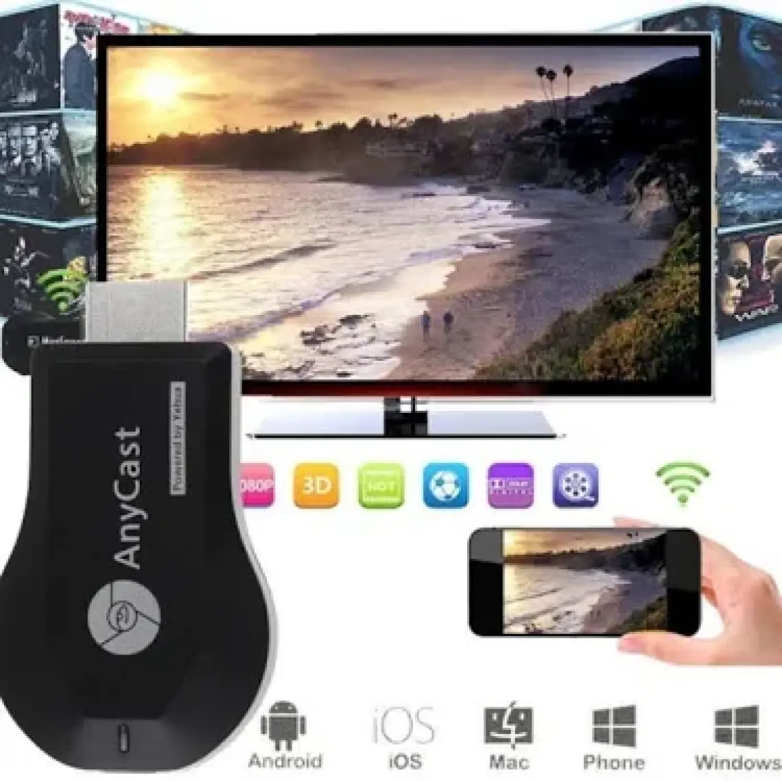 AnyCast M9 Plus Bluetooth Görüntü Aktarıcı