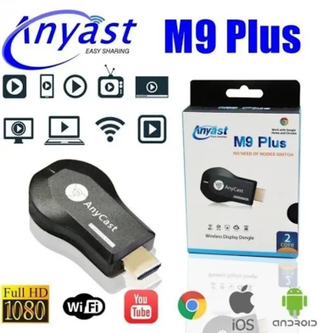 AnyCast M9 Plus Bluetooth Görüntü Aktarıcı