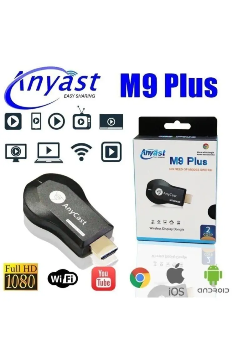 Anycast M9 Plus Anycast Kablosuz HDMI Ses ve Görüntü Aktarıcı