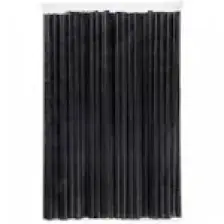 Ambalaj Pazarı Plastik Frozen Pipet Siyah - 100'lü