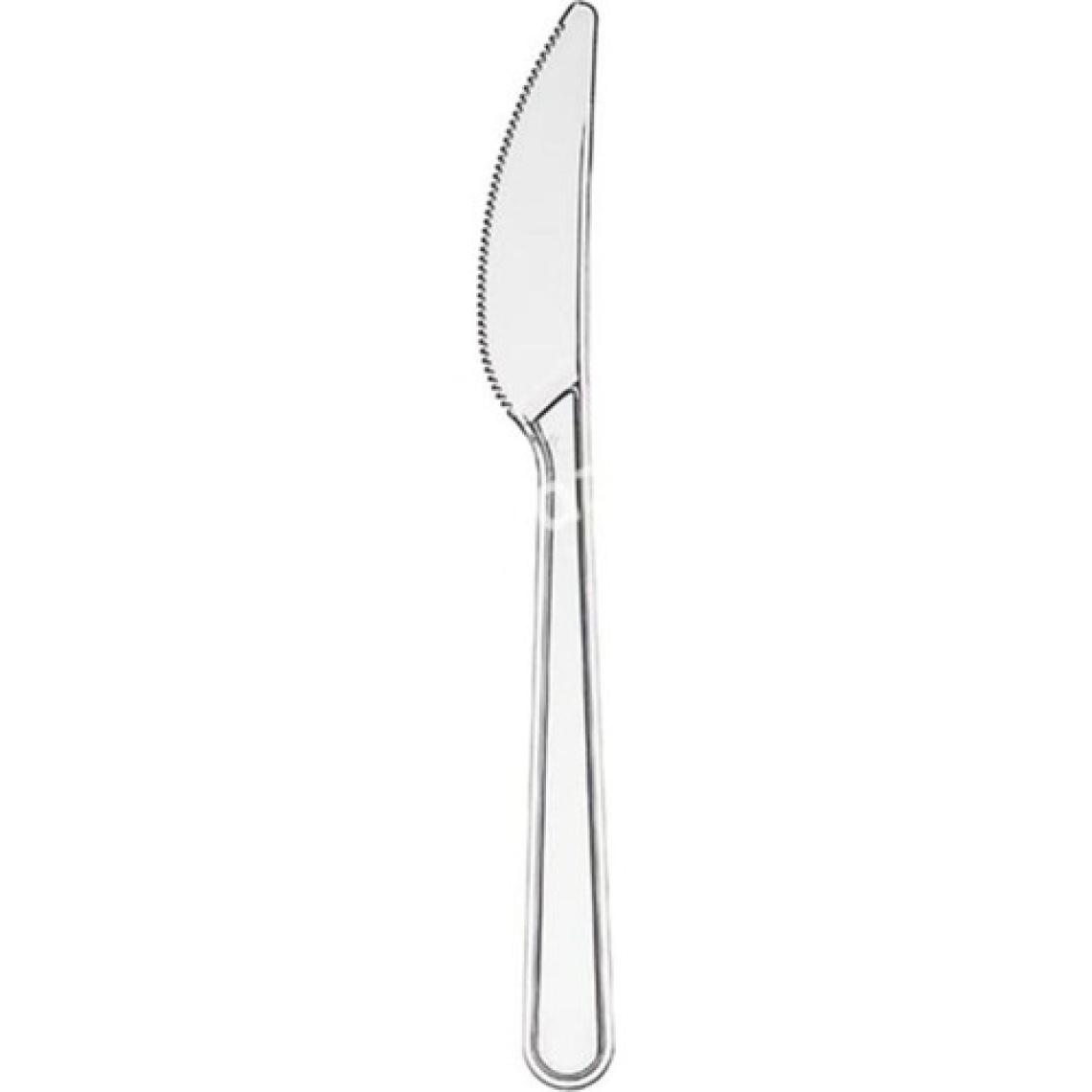 Poppy Inci Plastik Lüks Bıçak 18 cm 50'li 2 Paket 100 Adet