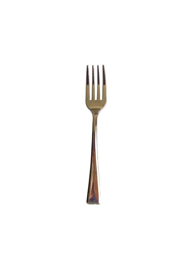 Metal Görünümlü Mini Kokteyl Çatalı 9,5Cm 50Li