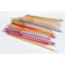 Mert Jelatin Sargılı Frozen Renkli Pipet Kalın Körüklü Fosforlu 50 Adet