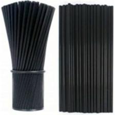 sarp Kokteyl Ince Pipet (Uzun) 3 mm x 19 cm Siyah 500'lü Pakette