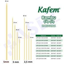 Bambu Çöp Şiş 30 cm 100 Lü X 10 Paket