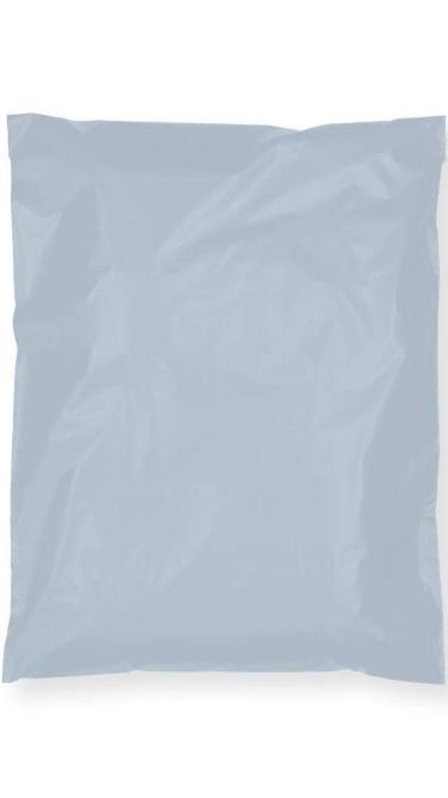 Aydın Plastik Cepli Gri Kargo Poşeti 45X55+4 cm - 100'lü