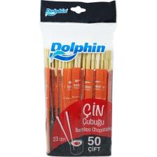 Dolphin Çin Yemek Çubuğu-Chopsticks 23cm 50 Çift