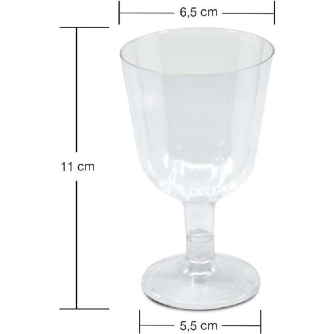Rubikap Ayaklı Kadeh Şeffaf - 6'lı